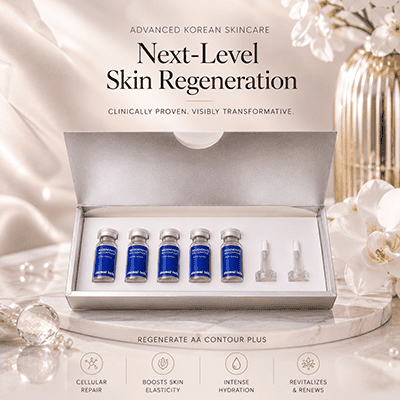 Dermal Talk Regenerate AA Contour Plus intensive Korean skin regeneration ampoule treatment for hydration and youthful skin